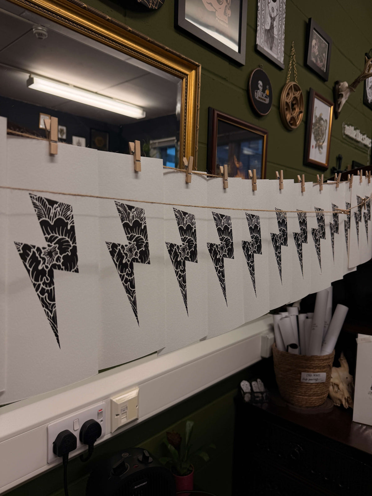 Lightning Bolt Print