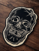 Load image into Gallery viewer, Spider Skull Woodcut (imperfect)
