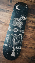 Load image into Gallery viewer, Skeleton Playing Guitar Under the Stars skate deck
