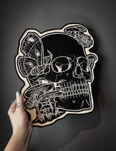 Load image into Gallery viewer, Mushroom Skull Woodcut
