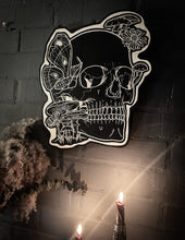 Load image into Gallery viewer, Mushroom Skull Woodcut

