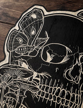 Load image into Gallery viewer, Mushroom Skull Woodcut
