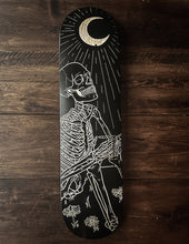 Load image into Gallery viewer, The Skeleton and the Moon Skate Deck
