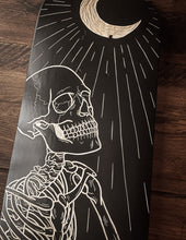 Load image into Gallery viewer, The Skeleton and the Moon Skate Deck
