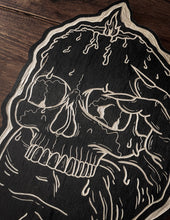 Load image into Gallery viewer, Skull Candle Woodcut
