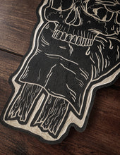 Load image into Gallery viewer, Skull Candle Woodcut
