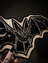 Load image into Gallery viewer, Celestial Bat Woodcut
