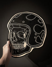 Load image into Gallery viewer, Biker Skull Woodcut
