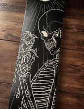 Load image into Gallery viewer, Skeleton with a Rose Skate Deck
