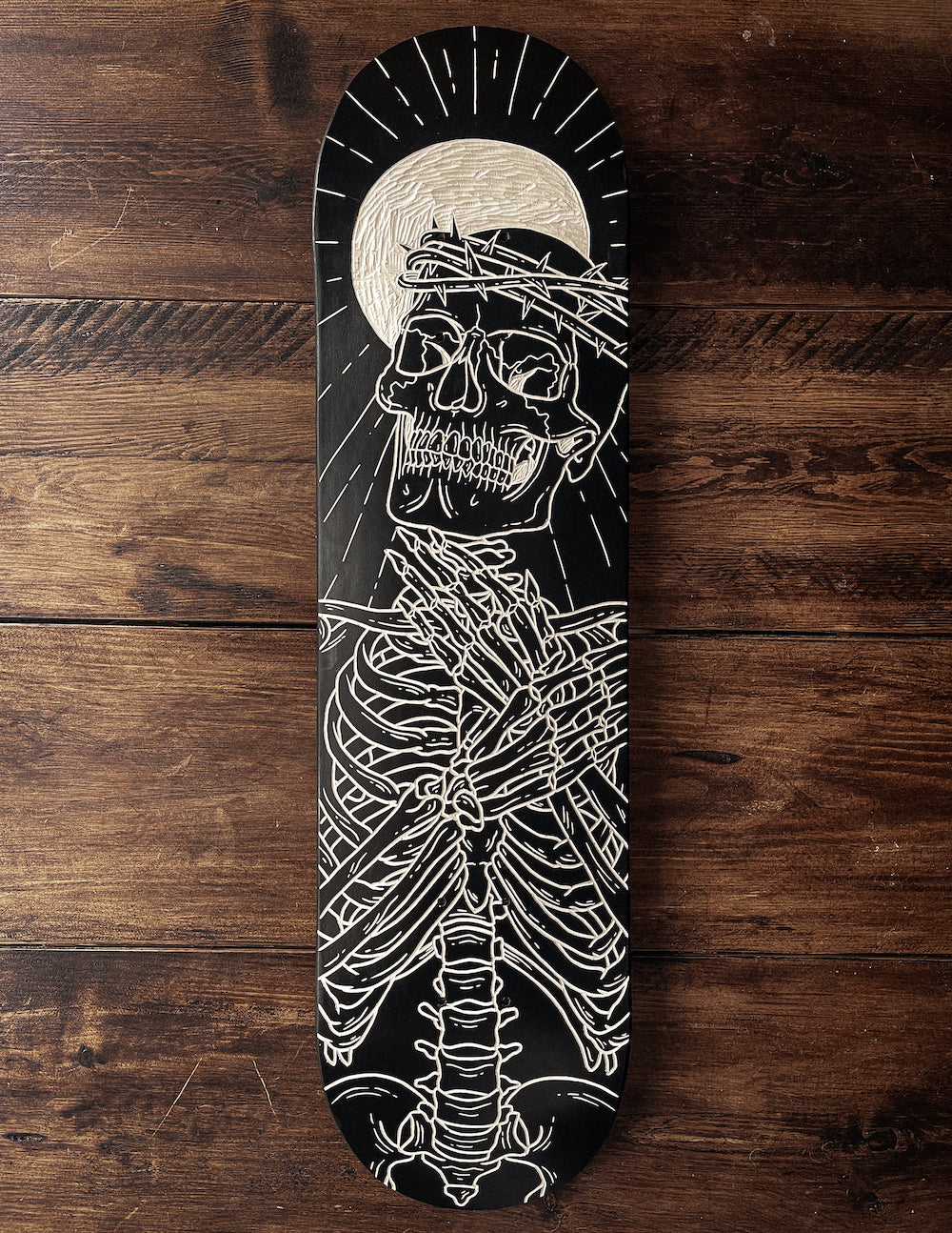 Thorn Skeleton Skate Deck