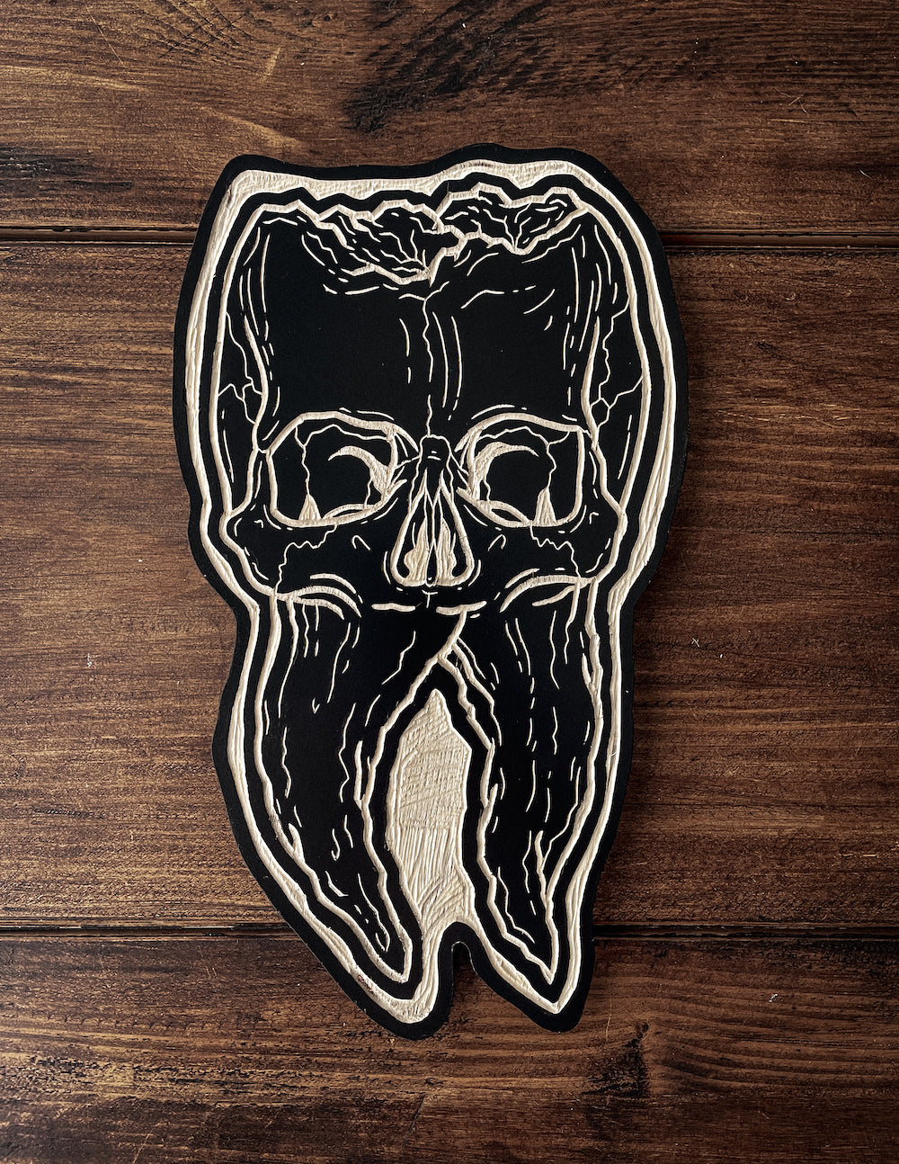 Tooth woodcut