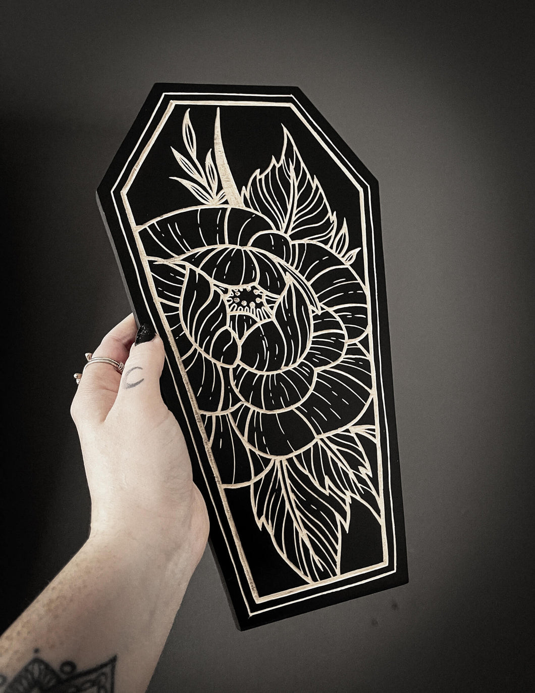 Peony Flower Coffin