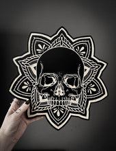 Load image into Gallery viewer, Skull Mandala Woodcut
