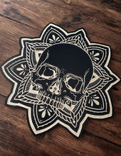 Load image into Gallery viewer, Skull Mandala Woodcut
