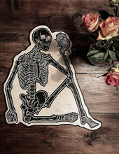 Load image into Gallery viewer, Big Skeleton Woodcut
