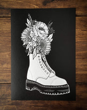 Load image into Gallery viewer, A3 + A4 Boot Flower Pot Print

