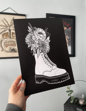 Load image into Gallery viewer, A3 + A4 Boot Flower Pot Print
