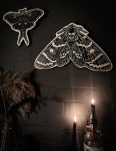 Load image into Gallery viewer, Large Death Moth Woodcut
