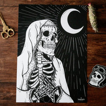 Load image into Gallery viewer, A4 + A3 Worship Skeleton Print
