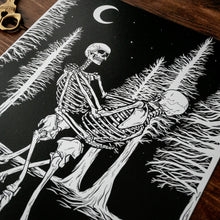 Load image into Gallery viewer, A3 + A4 Dancing Skeletons Print

