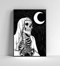 Load image into Gallery viewer, A4 + A3 Worship Skeleton Print
