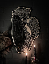 Load image into Gallery viewer, Skeleton Bride Woodcut
